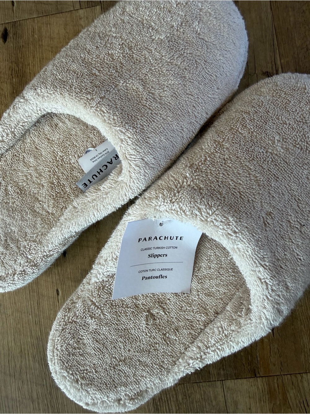 NWT Parachute Classic Turkish Cotton Slippers | Bone